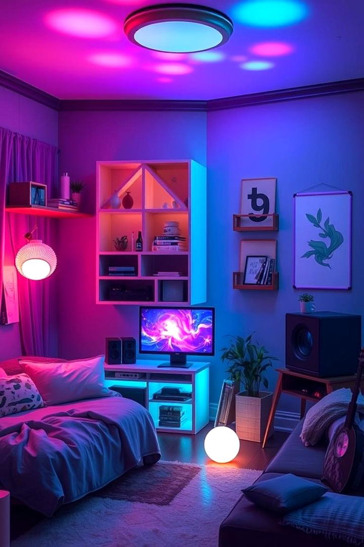 Customizable Mood Lighting for Anime Ambiance - 22 Anime Room Ideas