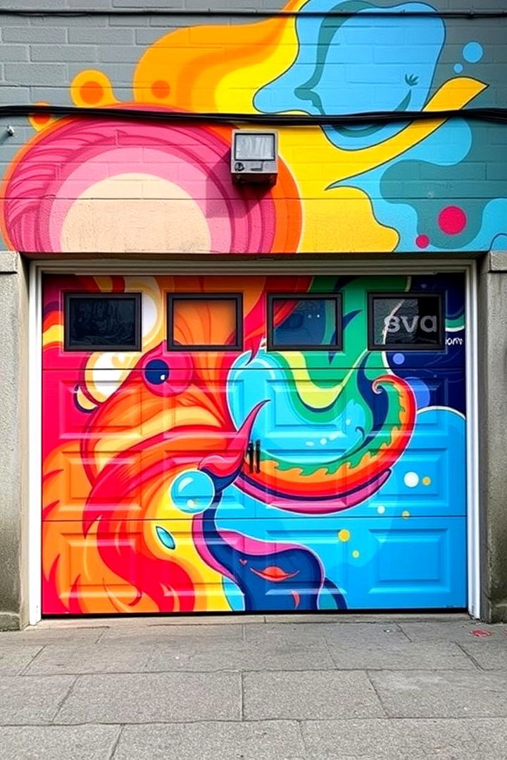 Customizable Mural Expression - 22 Garage Door Paint Ideas