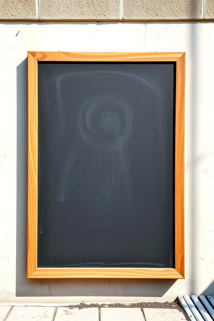 Customizable Outdoor Chalkboards Interactive Wall Decor - 22 Outdoor Wall Decor Ideas