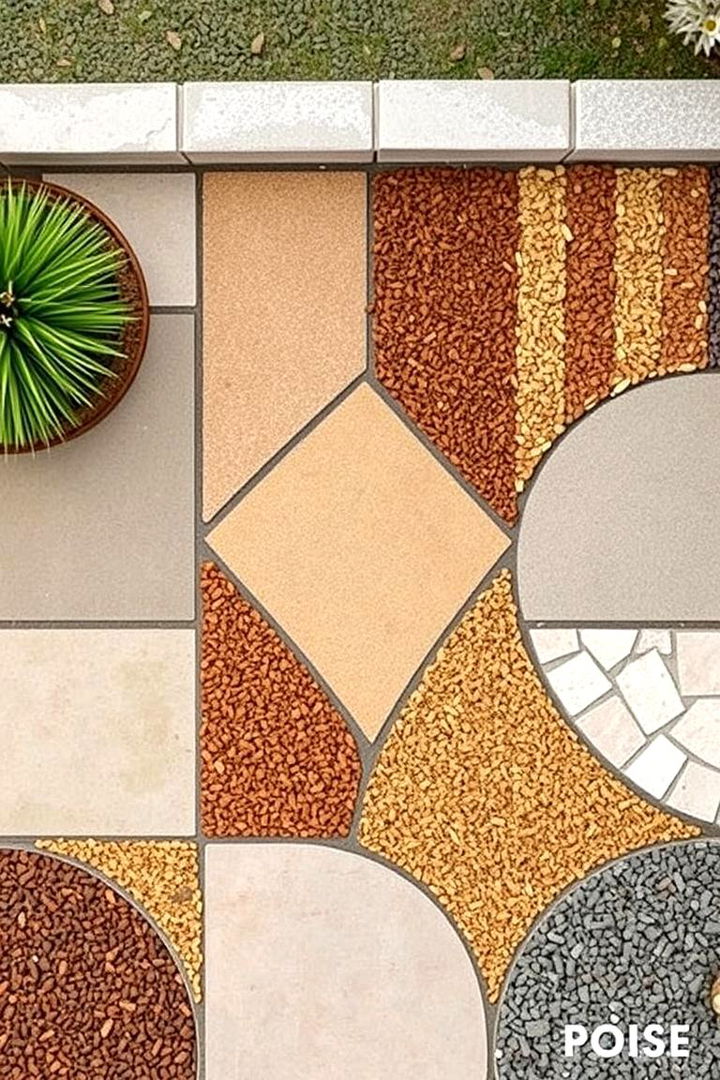 Customizable Pattern Play - 22 mulch patio ideas