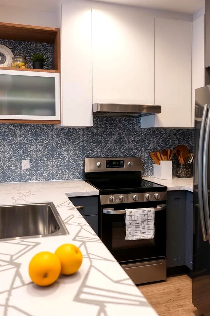 Customizable Peel and Stick - 22 Modern Kitchen Backsplash Ideas