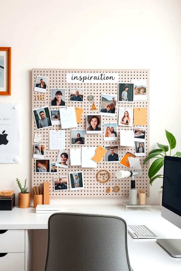 Customizable Pegboard Inspiration Station - 22 Pegboard Ideas