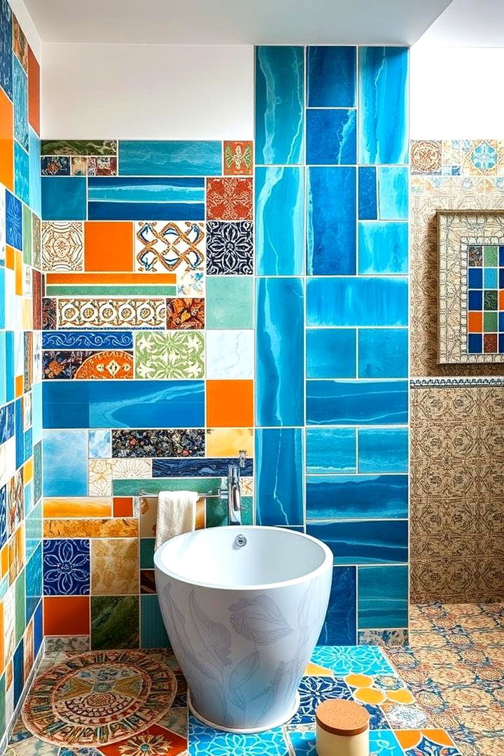Customizable Poolside Tiling - 22 Pool Bathroom Ideas