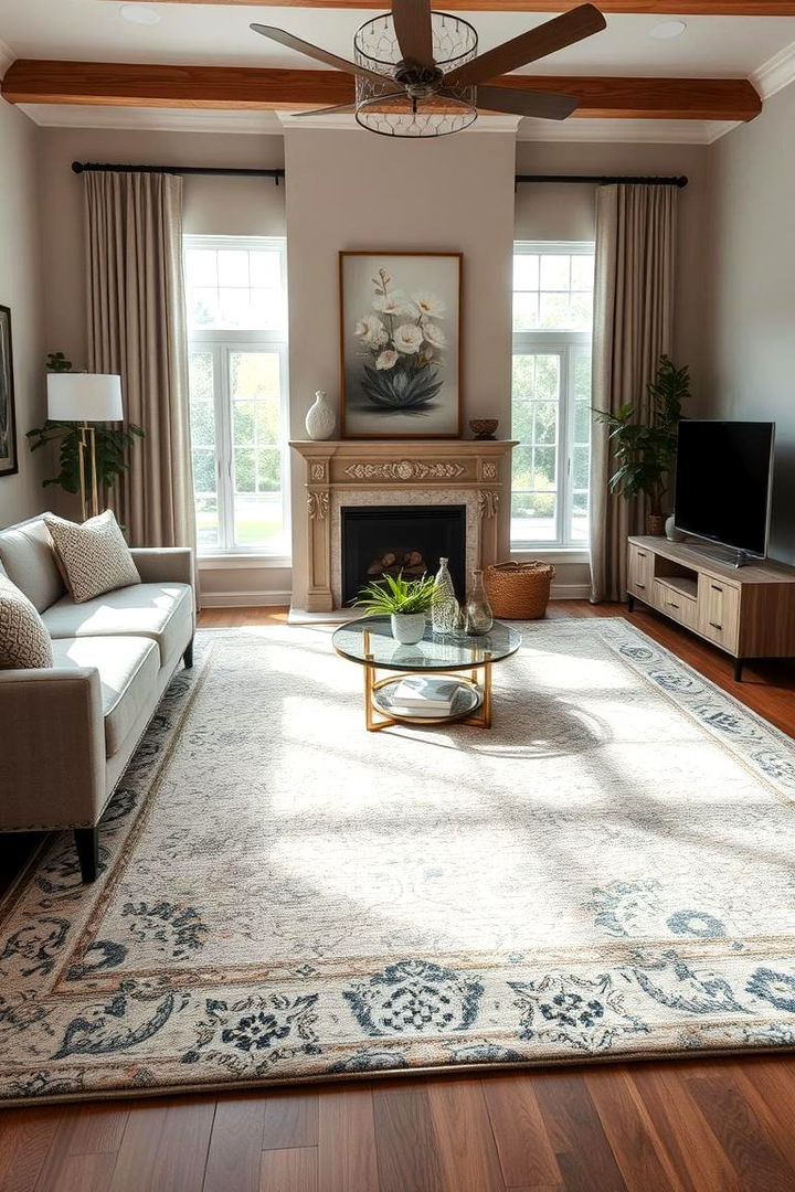 Customizable Rug Sizes - 22 Living Room Rug Ideas