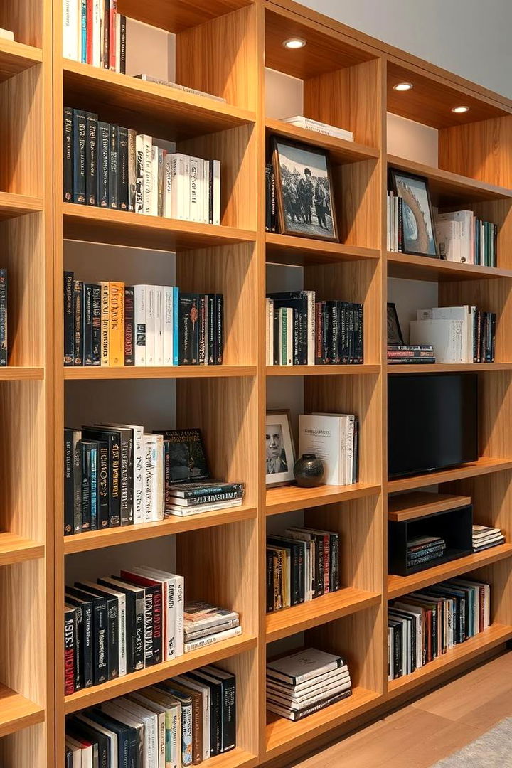 Customizable Shelving - 22 Small Media Room Ideas