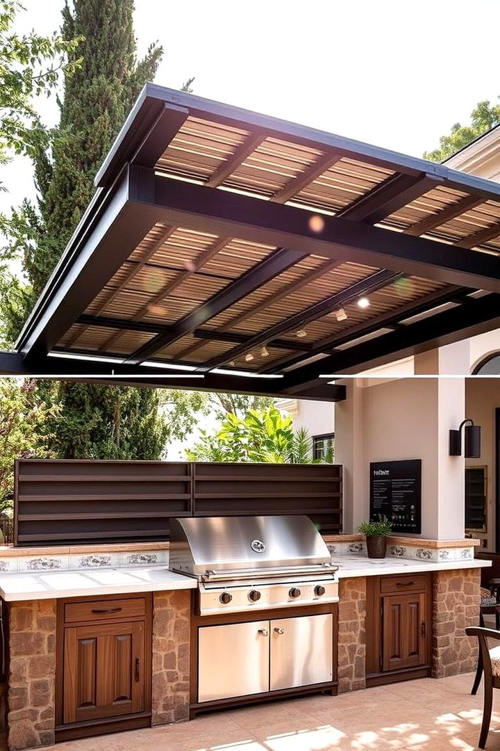 Customizable Sun Tracking Roof Systems - 22 Outdoor Kitchen Roof Ideas