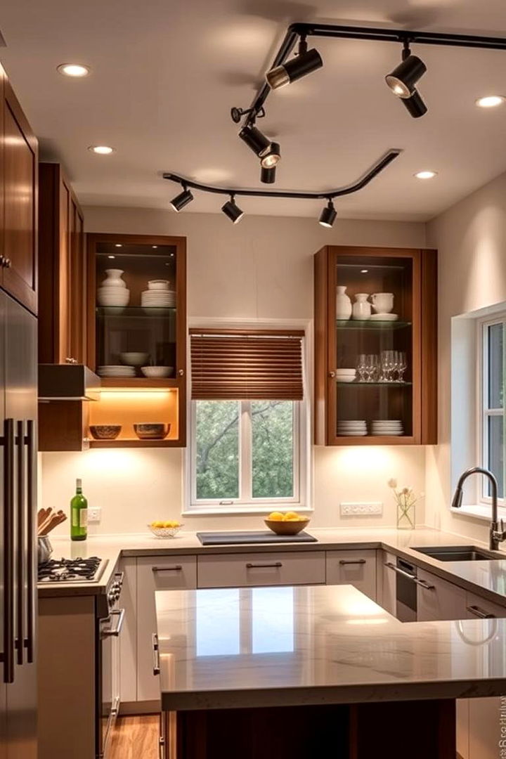 Customizable Tracks for Uniquely Shaped Kitchens - 22 Kitchen Track Lighting Ideas
