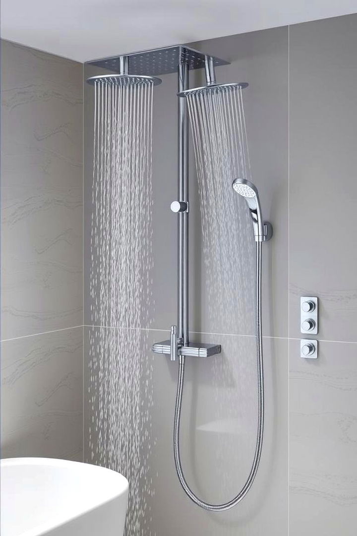 Customizable Water Flow Options - 22 Double Shower Ideas