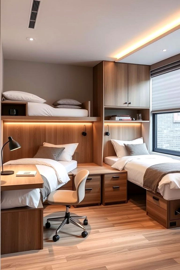 Customizable Workspaces - 22 Twin Bedroom Ideas