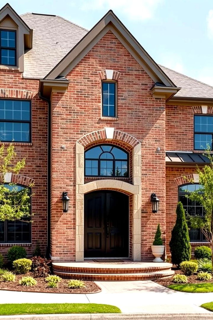 Customization and Personal Touch - 22 Brick Houses With Stone Accents
