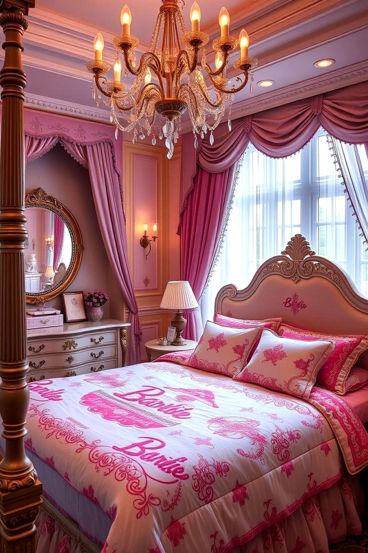 Customized Barbie Bedding - 22 Barbie Room Ideas