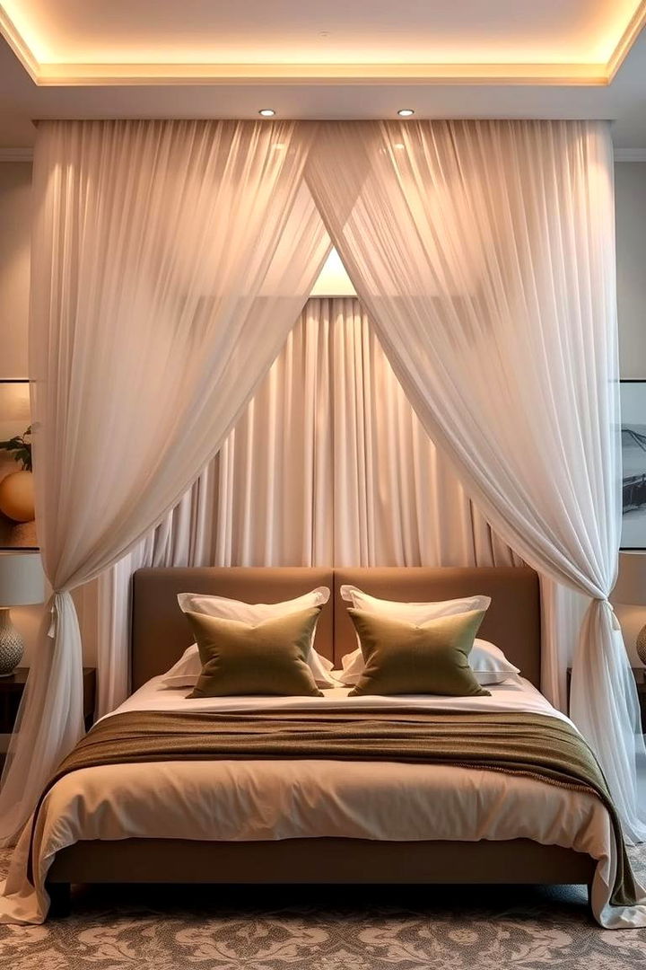 Customized Bed Canopy - 22 romantic bedroom ideas