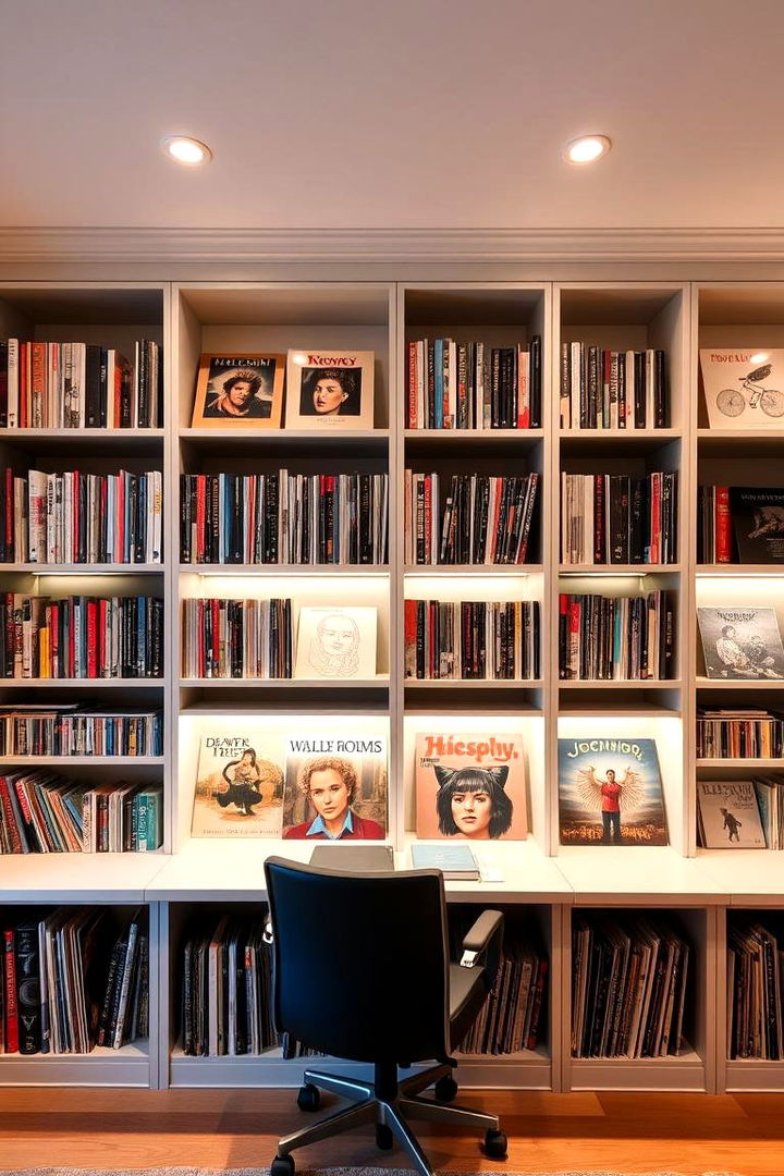 Customized Bookcases - 22 Vinyl Record Storage Ideas