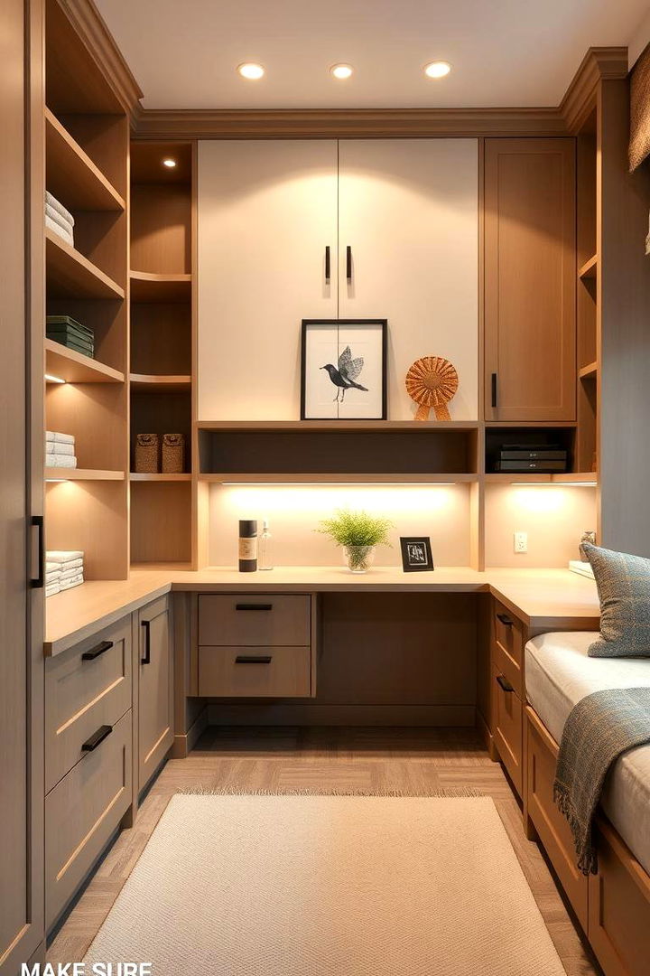 Customized Built In Organizers - 22 Bedroom Shelving Ideas