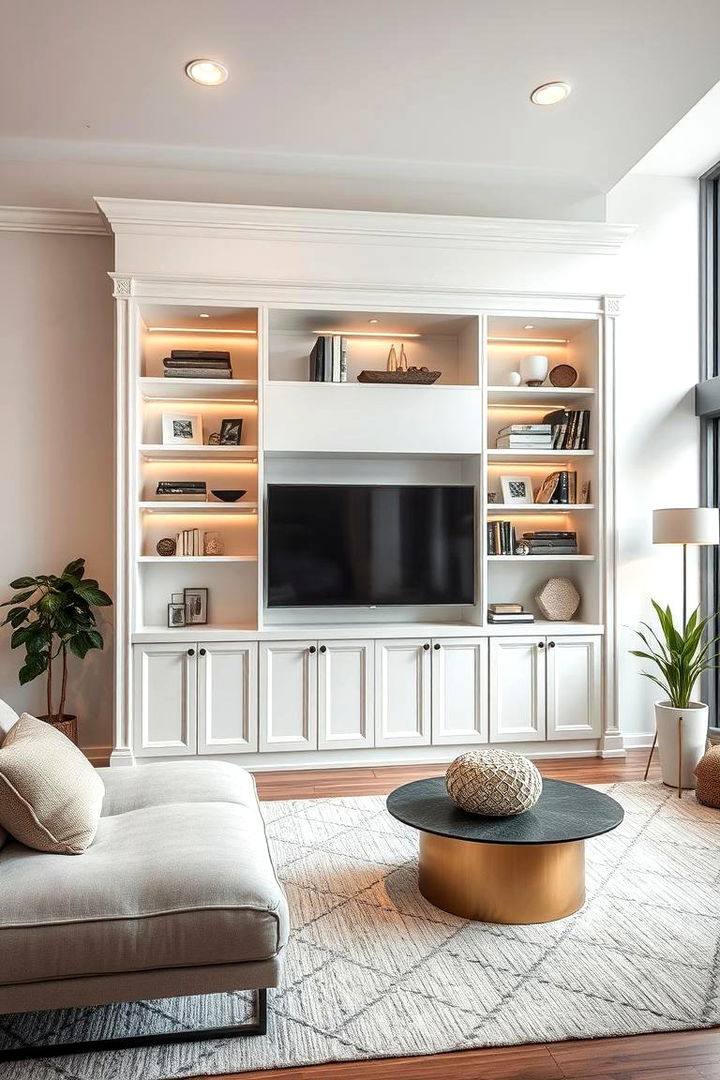 Customized Built ins and Storage - 22 Cozy Living Room Ideas