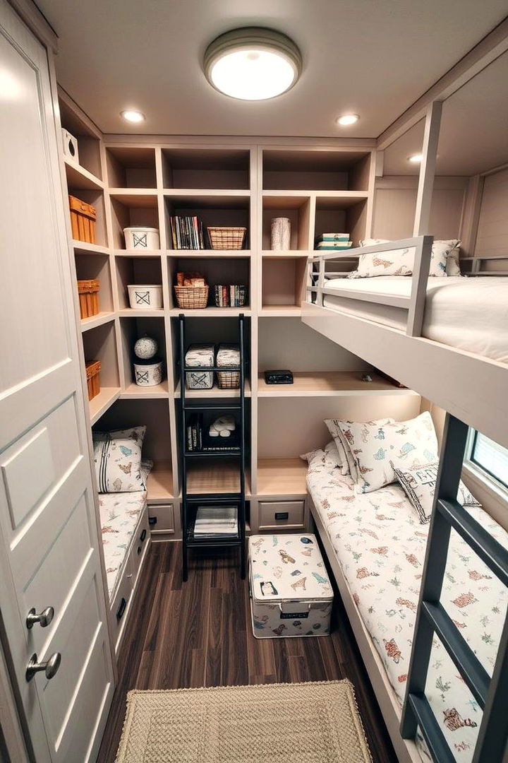 Customized Bunk Room Storage Solutions - 22 bunk room ideas