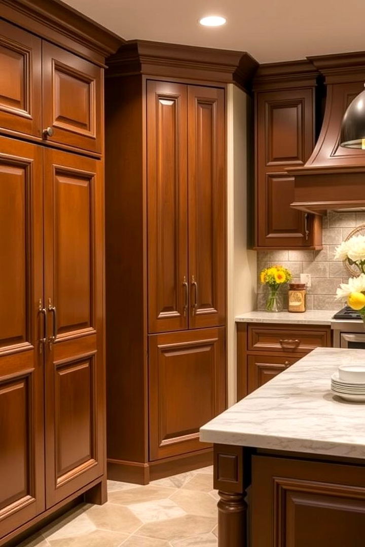 Customized Cabinetry Creations - 22 Brown Kitchen Cabinets Ideas