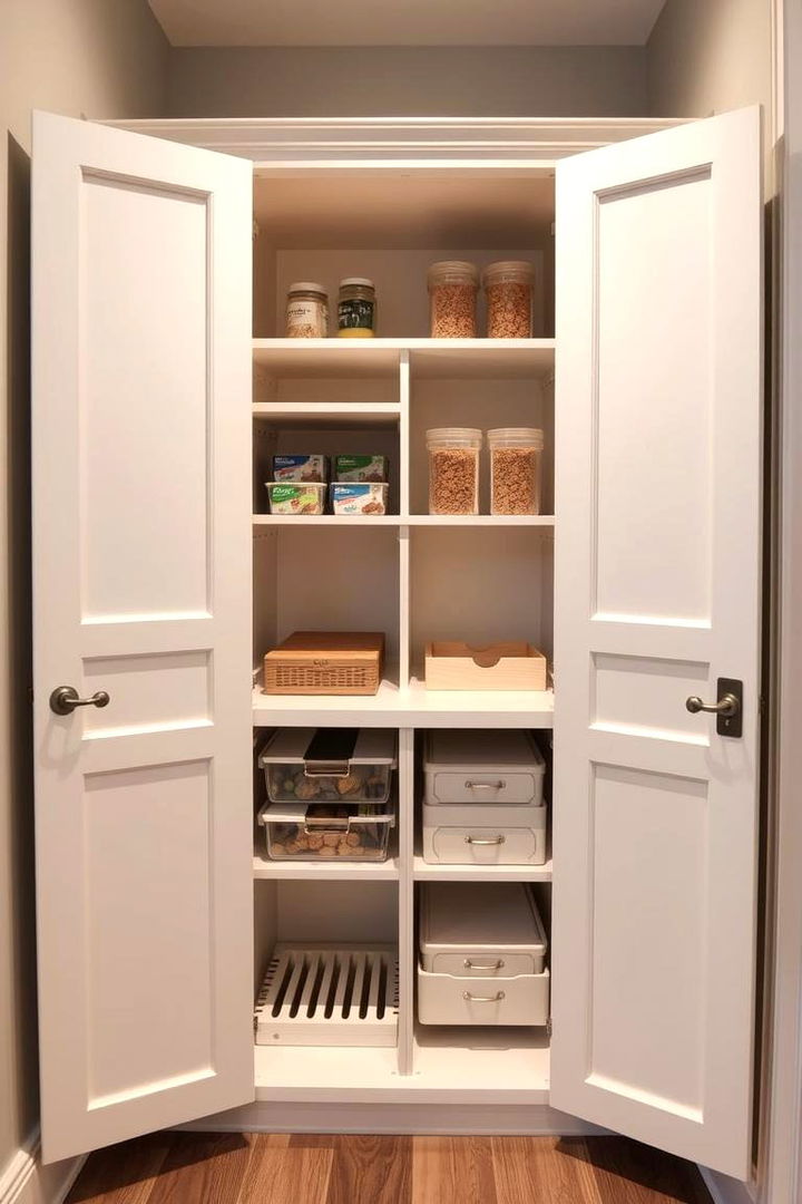 Customized Cabinetry - 22 Corner Pantry Ideas