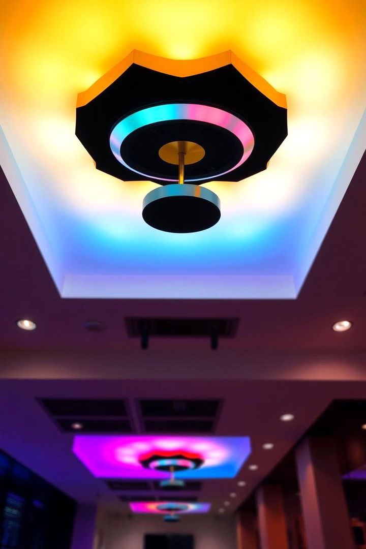 Customized Color Temperature for Mood Adaptation - 22 Drop Ceiling Lighting Ideas