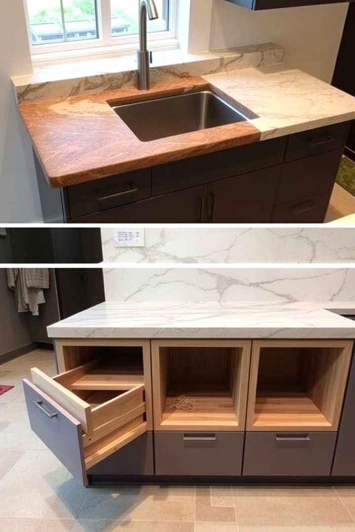 Customized Countertop Configurations - 22 Small Outdoor Kitchen Ideas