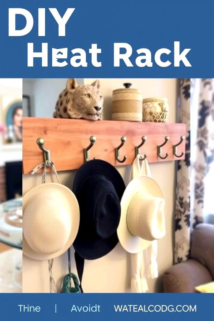 Customized DIY Hat Rack - 22 Hat Rack Ideas