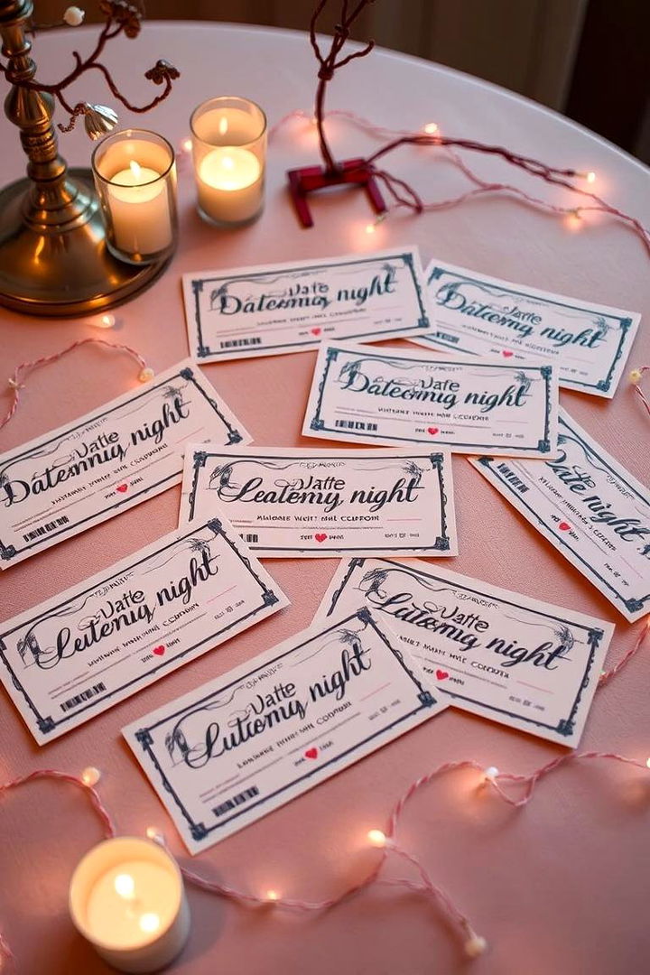 Customized Date Night Coupons - 22 Wedding Gift Ideas for Bride