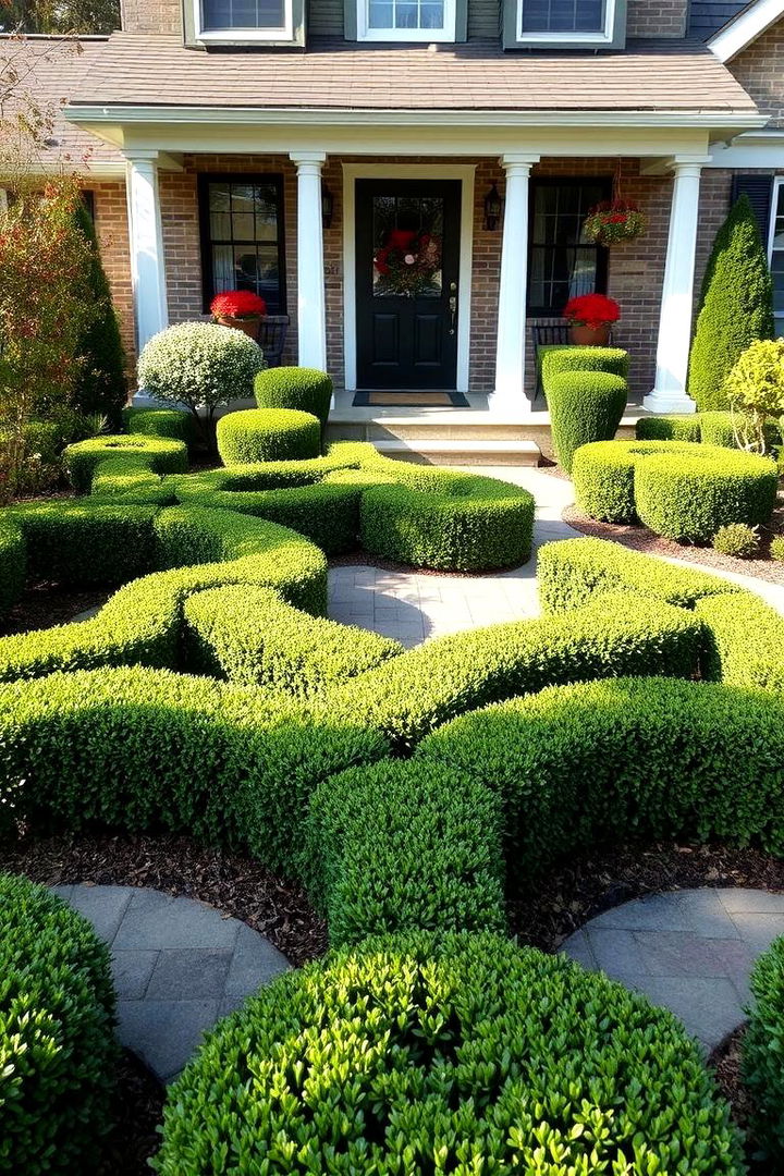 Customized Designs Using Boxwood Arrangements - 22 Front Yard Boxwood Shrubs