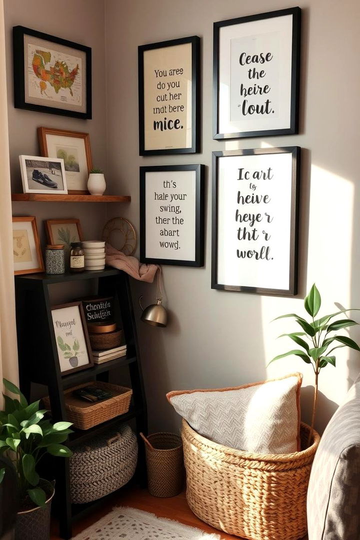 Customized Inspirational Corners - 22 Home Office Ideas for Her