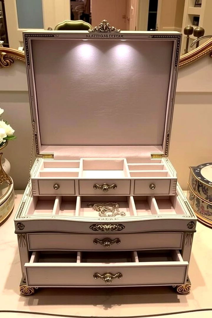 Customized Jewelry Organization Boxes - 22 vanity organization ideas