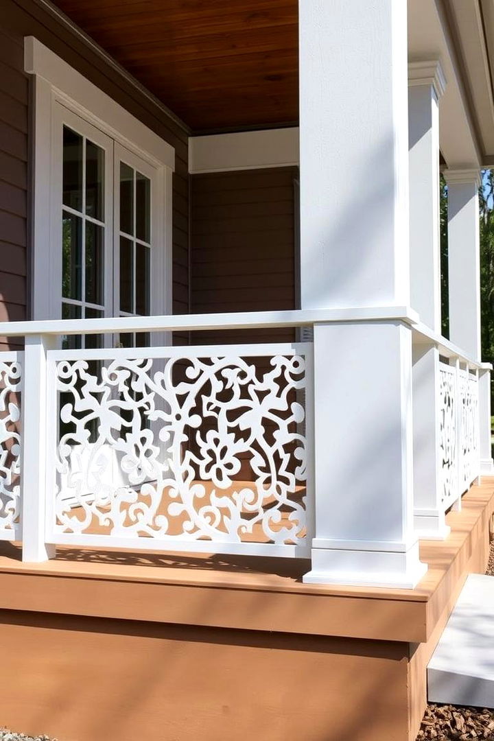 Customized Laser Cut Patterns - 22 Front Porch Railing Ideas