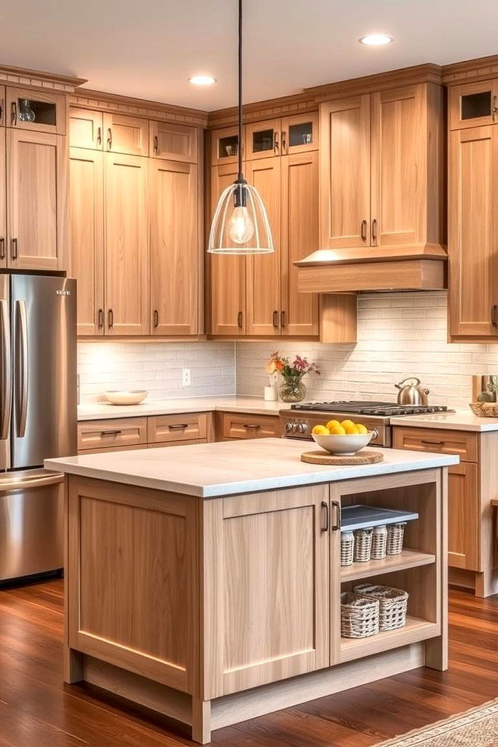 Customized Layouts - 22 Kitchens With Light Wood Cabinets