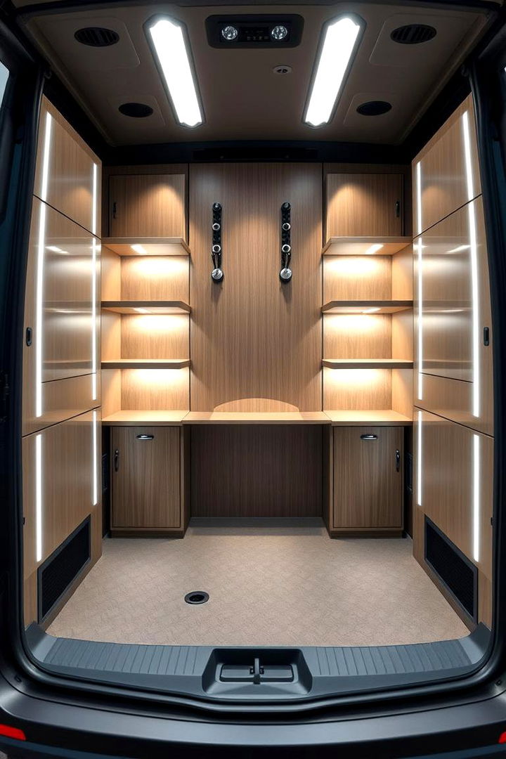 Customized Lighted Boot Cabinets - 22 Boot Room Ideas