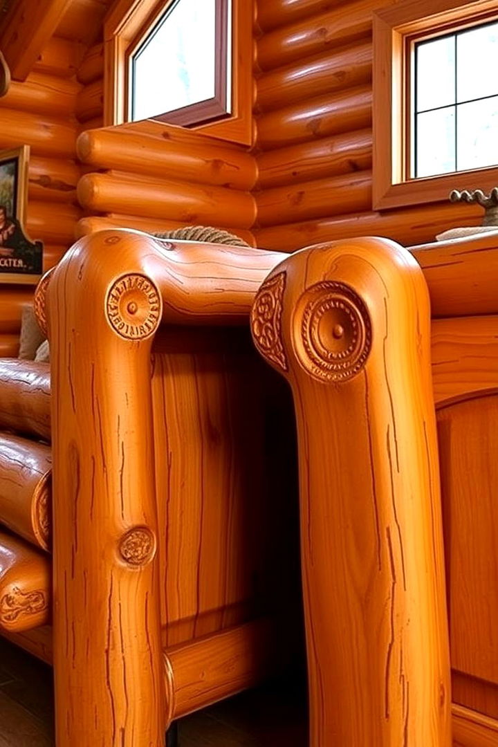 Customized Log Furniture - 22 Cabin Decor Ideas