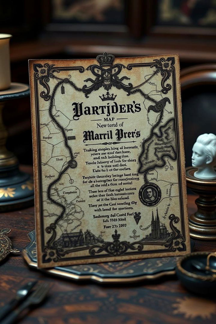 Customized Marauders Map Invitations - 22 Harry Potter Wedding Ideas