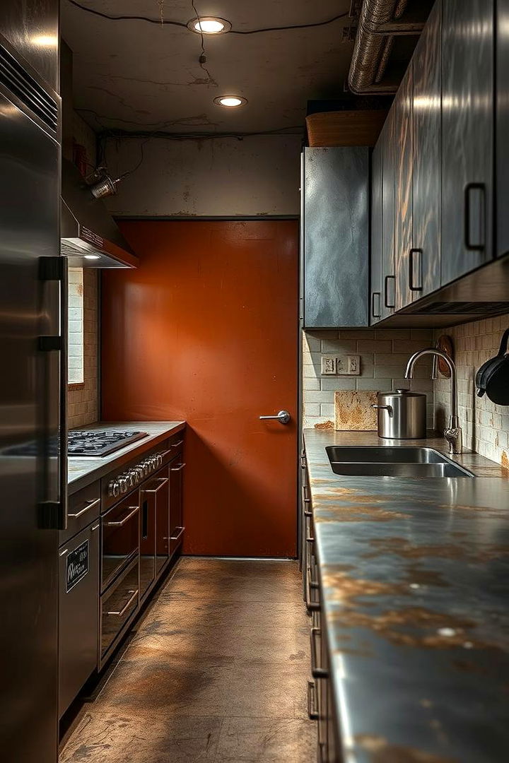 Customized Metal Finishes - 22 Dirty Kitchen Ideas