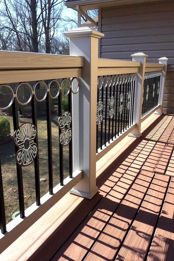 Customized Patterned Hog Wire - 22 Hog Wire Deck Railing Ideas
