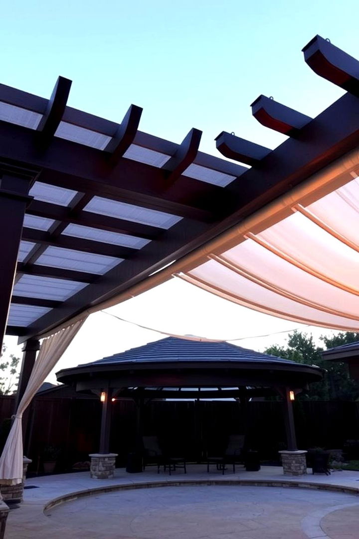 Customized Pergola Canopy - 22 Semi Circle Patio Ideas and Inspiration