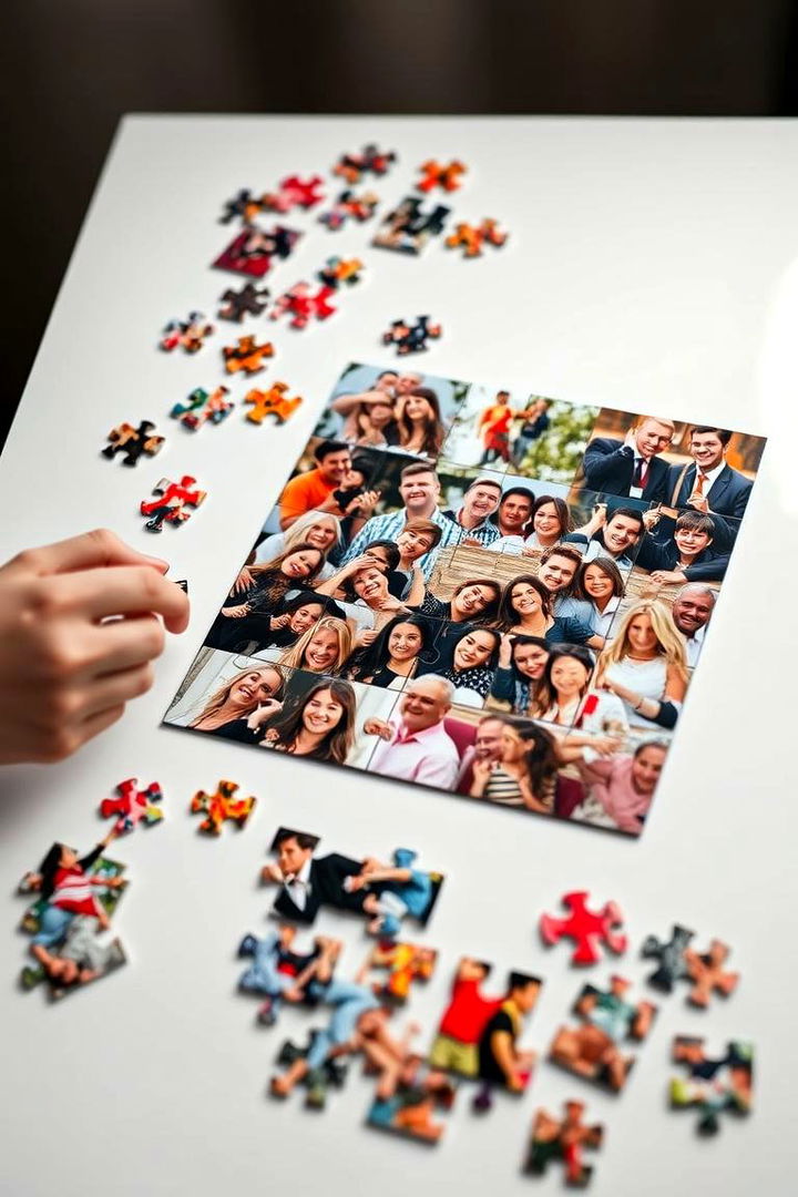 Customized Puzzle with Photo Collage - 22 First Wedding Anniversary Gift Ideas
