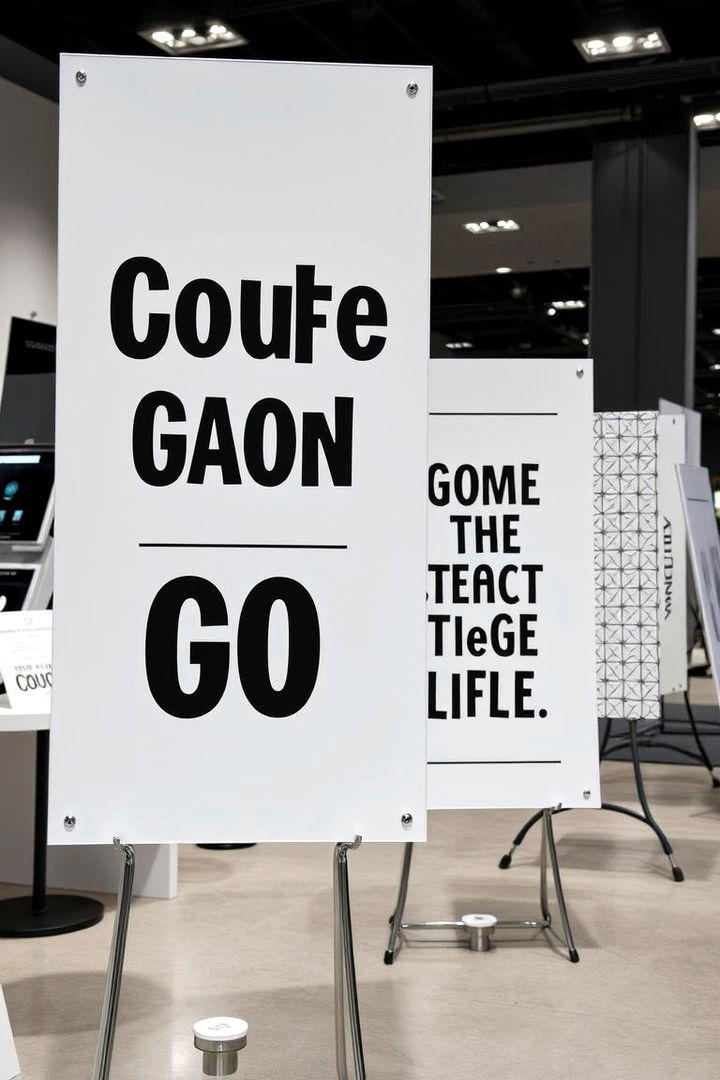 Customized Signage Ideas - 22 Black and White Wedding Ideas