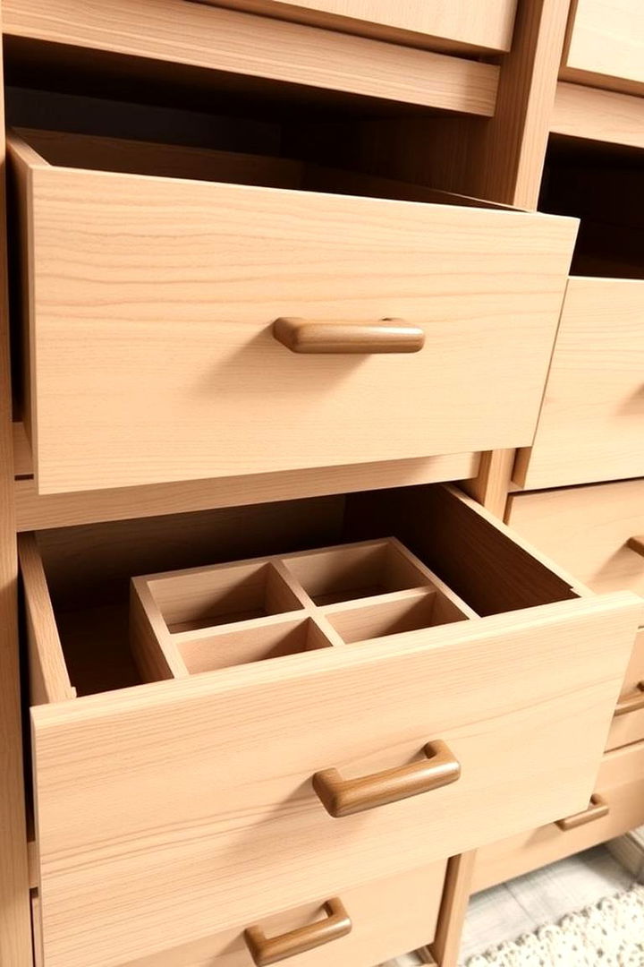 Customized Storage Drawers - 22 Comforter Storage Ideas