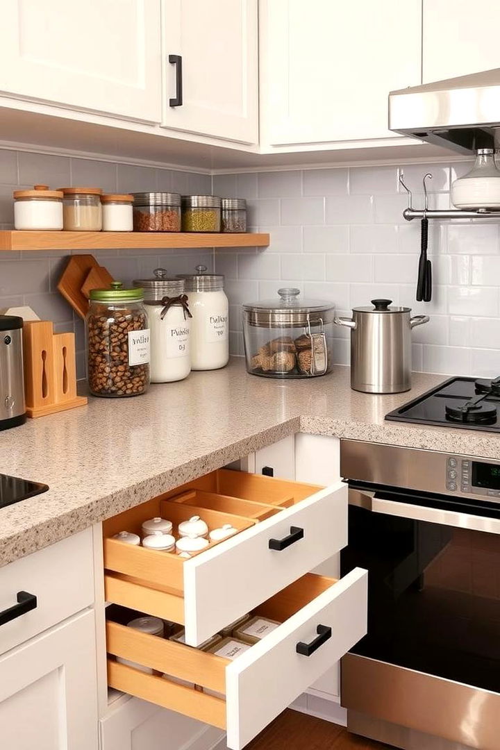 Customized Storage - 22 Kitchen Counter Decor Ideas