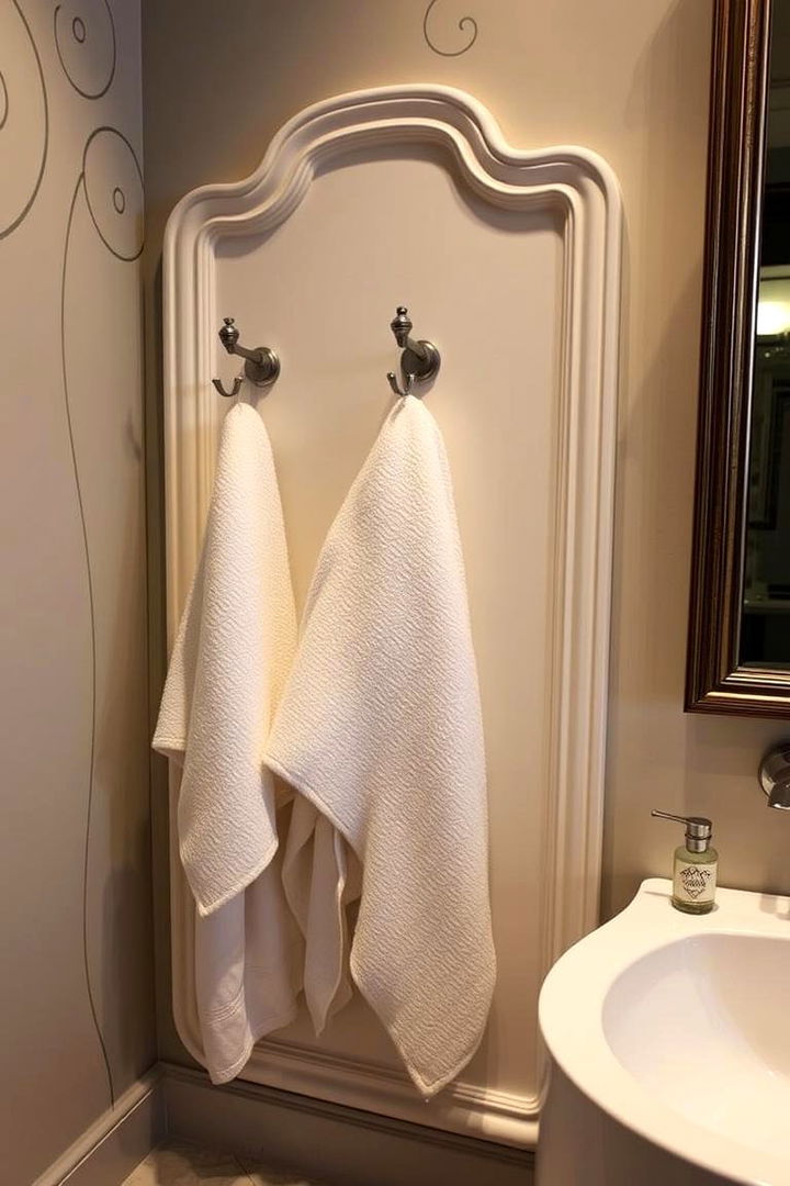 Customized Towel Valet - 22 Towel Storage Ideas