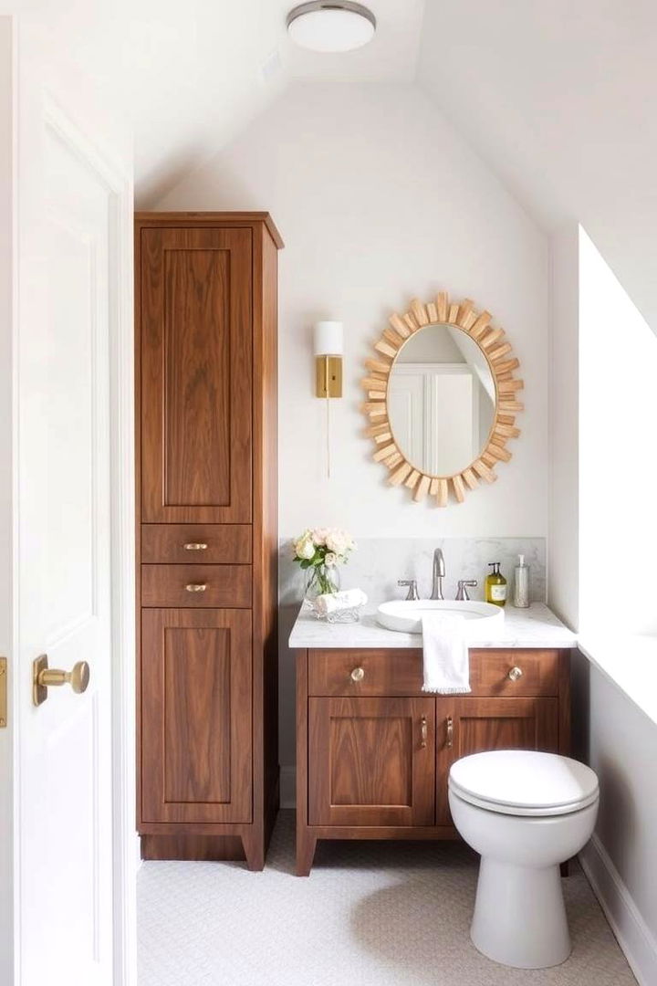 Customized Vanity and Mirrors - 22 Attic Bathroom Ideas
