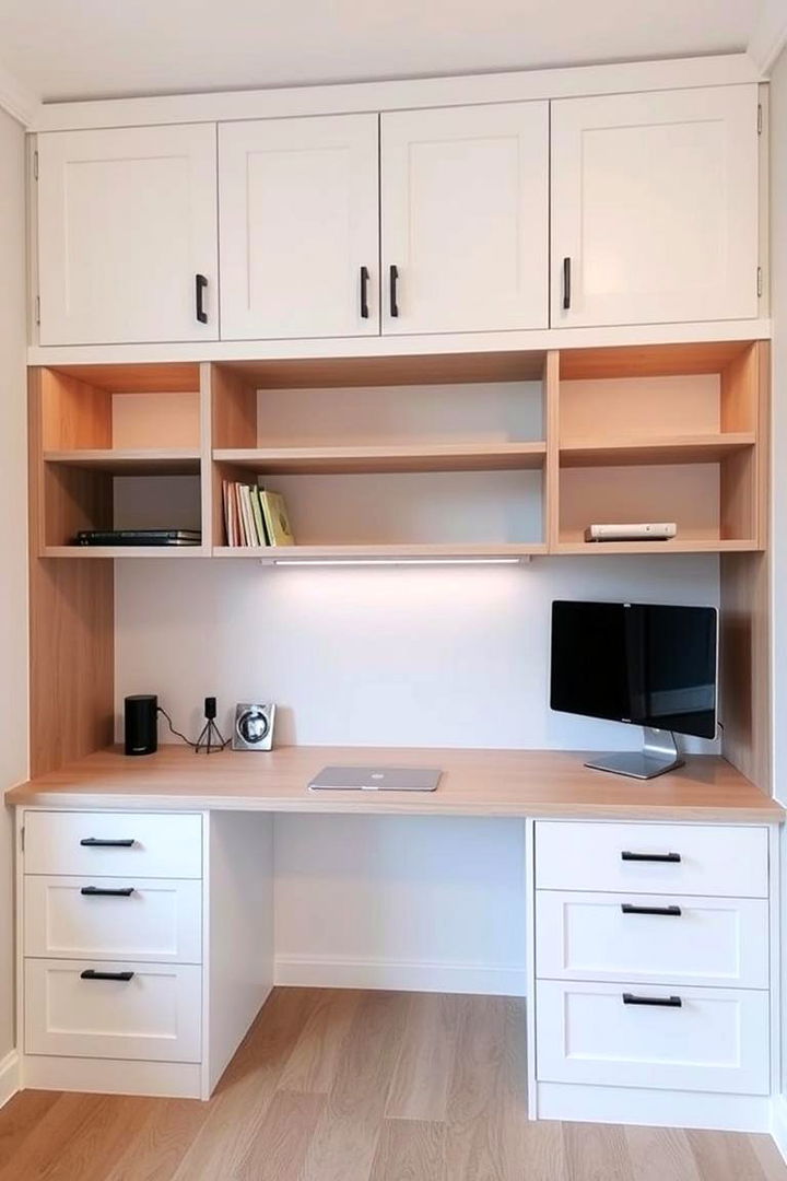 Customized Workstation Built in Desks - 22 Built-in Desk Ideas