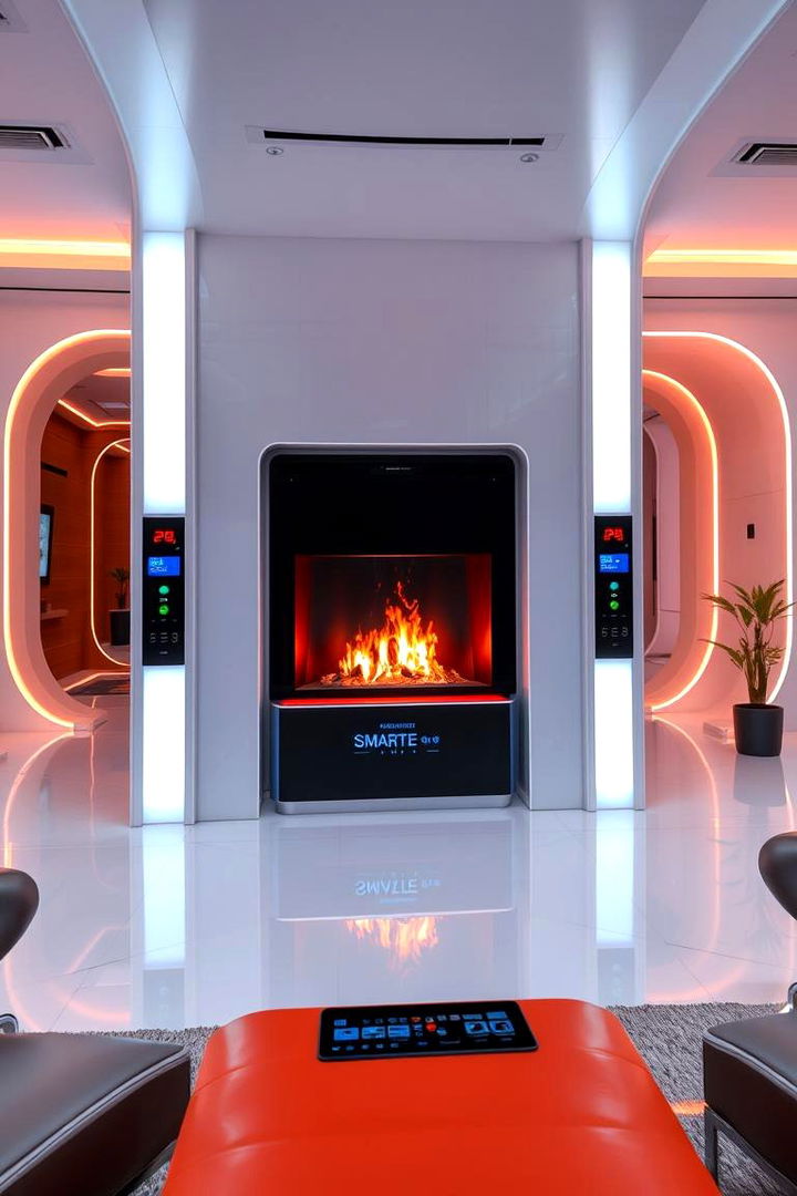 Cutting Edge Technology Blend - 22 3 Sided Fireplace Ideas