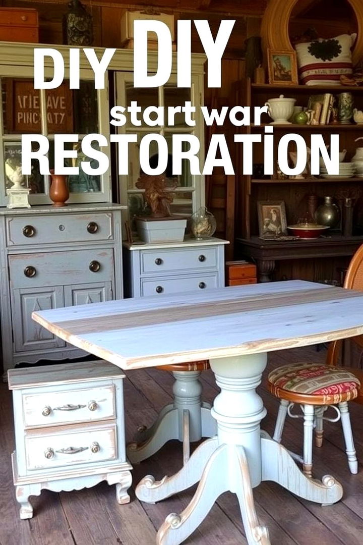DIY Antique Restoration - 22 Vintage Living Room Ideas