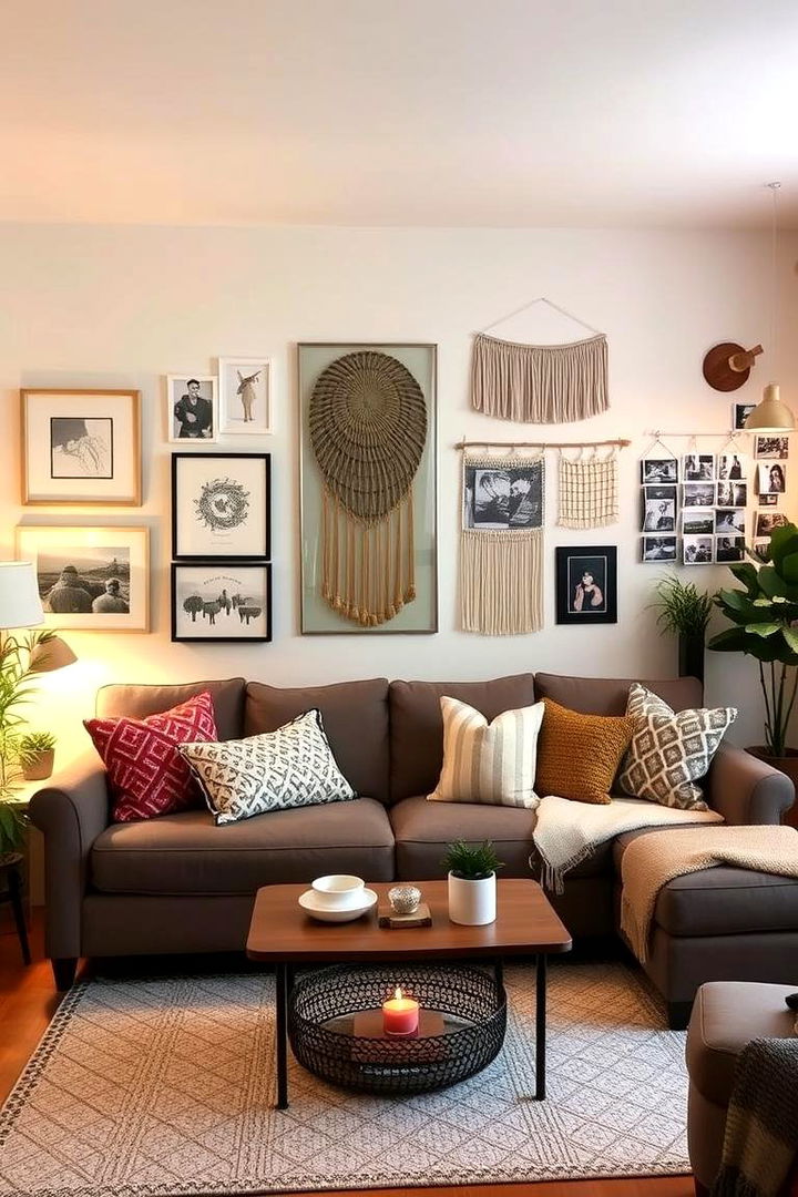 DIY Artwork and Personal Touches - 22 Budget Apartment Living Room Ideas