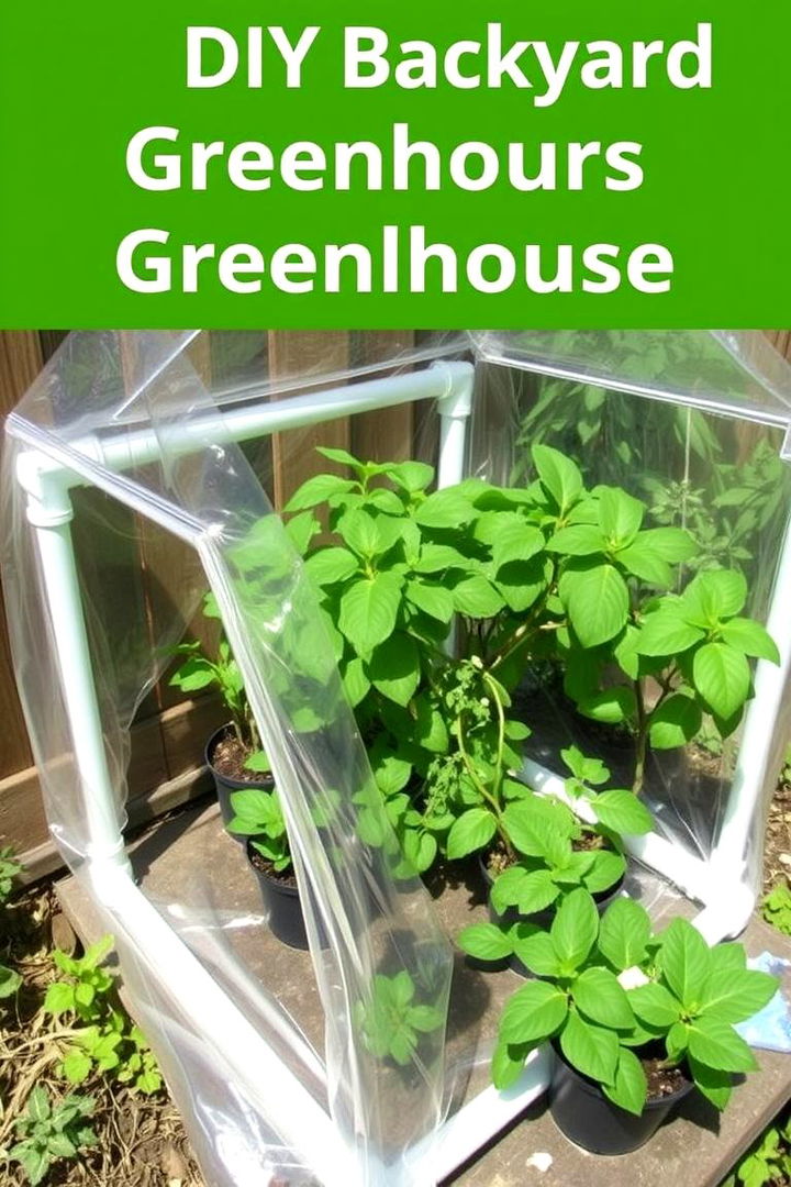 DIY Backyard PVC Greenhouse - 22 Greenhouse Ideas