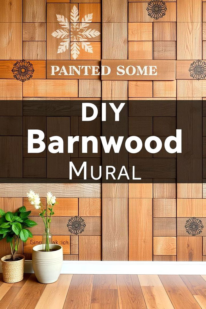 DIY Barnwood Wall Paint Murals with Character - 22 Barnwood Accent Wall Ideas