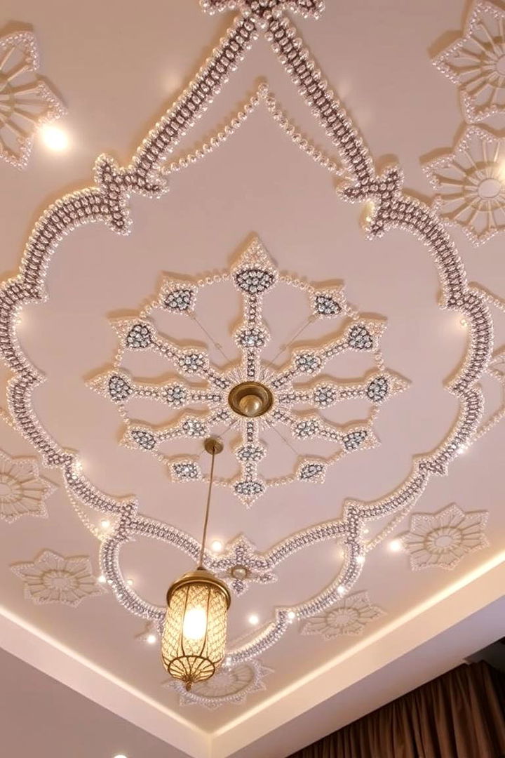DIY Beaded Accents - 22 Cheap Ceiling Ideas
